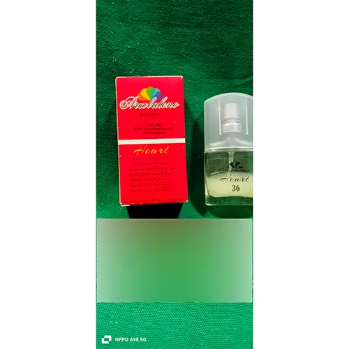 Photo de l’avis officiel: Arcobaleno parfumes Heart 36 Eau de toilette — risque: Risque chimique (SR/00153/25)