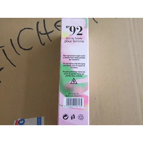 Photo de l’avis officiel: DolciSguardi profumi n° 92 Eau de toilette — risque: Risque chimique