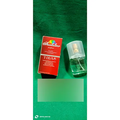 Photo de l’avis officiel: Arcobaleno parfumes Todas 46 Eau de toilette — risque: Risque chimique