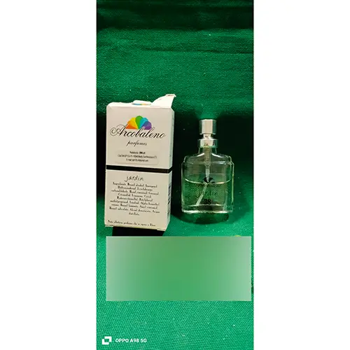 Photo de l’avis officiel: Arcobaleno parfumes Jardin 38 Eau de toilette — risque: Risque chimique