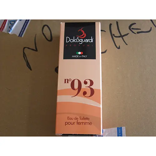 Photo de l’avis officiel: DolciSguardi profumi n° 93 Eau de toilette — risque: Risque chimique