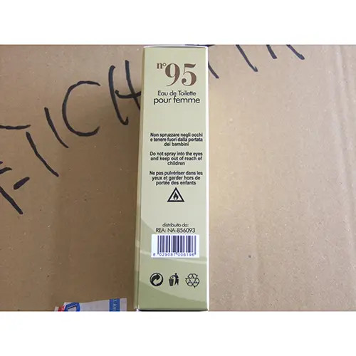 Photo de l’avis officiel: DolciSguardi profumi n° 95 Eau de toilette — risque: Risque chimique