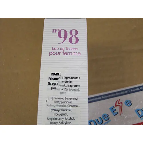 Photo de l’avis officiel: DolciSguardi profumi n° 98 Eau de toilette — risque: Risque chimique