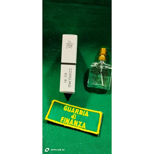 Photo de l’avis officiel: Arcobaleno parfumes Margherita 23 Eau de toilette — risque: Risque chimique (SR/00186/25)