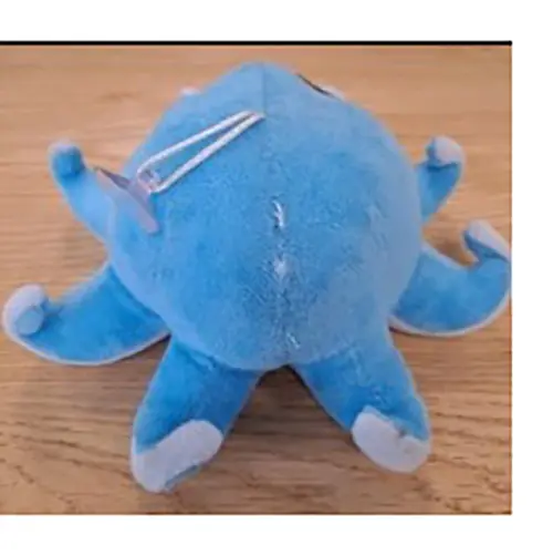 Photo de l’avis officiel: Blue Plush Octopus with Small Suction Cup Jouet souple — risque: Risque chimique & Étouffement
