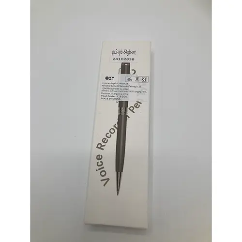 Photo from the official notice: Voice recording pen — environment risk