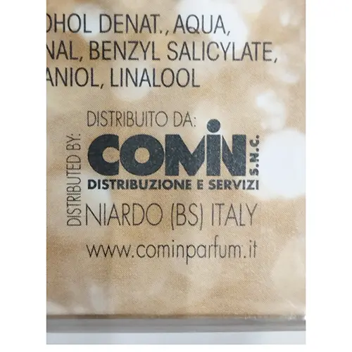 Photo de l’avis officiel: Comin parfum ALYA LUCI DI STELLE Eau de toilette — risque: Risque chimique (SR/00275/25)