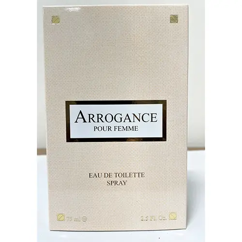 Photo de l’avis officiel: Arrogance Eau de toilette — risque: Risque chimique