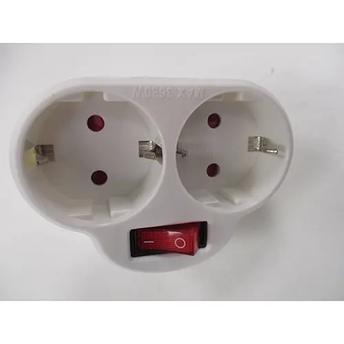 Foto do aviso oficial: AIGOSTAR Adaptador de 2 vías — risco: Choque elétrico