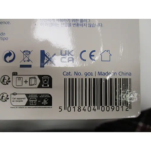 Foto do aviso oficial: Travel Blue Adaptador — risco: Choque elétrico