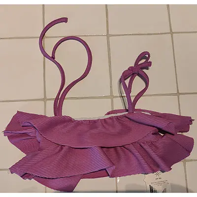 Foto dell’avviso ufficiale: Sproet &amp; Sprout Bikini Ruffle Purple Bikini per bambini — rischio: Lesioni