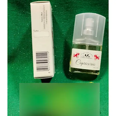 Photo de l’avis officiel: Arcobaleno parfumes Capricorno — risque: Risque chimique