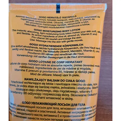 Photo de l’avis officiel: KALLOS gogo Lotion pour le corps — risque: Risque chimique