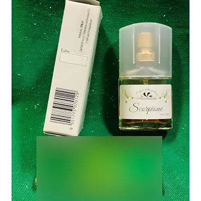 Photo de l’avis officiel: Arcobaleno parfumes Scorpione — risque: Risque chimique