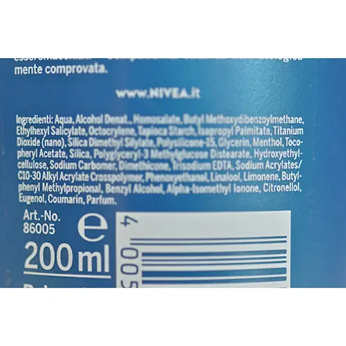 Foto dell’avviso ufficiale: Nivea sun protect &amp; refresh Latte solare — rischio: Rischio chimico