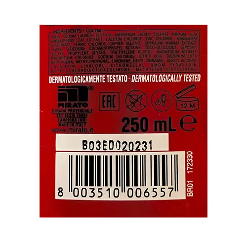 Photo de l’avis officiel: INTESA GEL DOCCIA SHAMPOO Lavage des cheveux et du corps — risque: Risque chimique