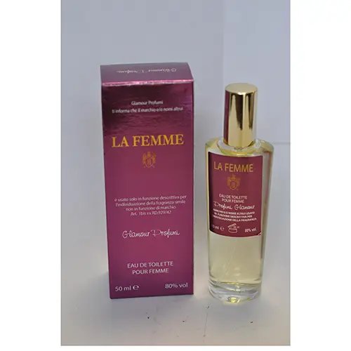 Photo de l’avis officiel: GLAMOUR La femme Eau de toilette — risque: Risque chimique (SR/00475/25)
