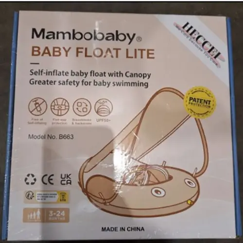 Photo de l’avis officiel: Mambobaby Baby Float Lite Siège de bain gonflable — risque: Blessures
