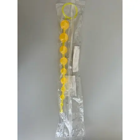 Foto uit de officiële melding: A101-Huang Yellow Plastic orgasme ballen — risico: Chemische risico's