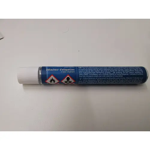Photo from the official notice: Herma Label remover, Etikettenlöser, Detacheur d'étiquettes — chemical risk