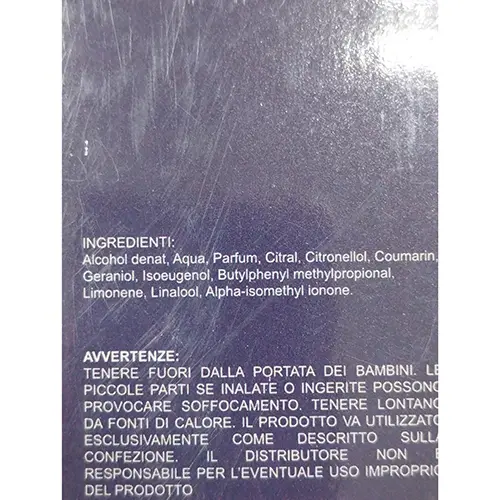 Photo de l’avis officiel: Setablu 20 him Parfum — risque: Risque chimique
