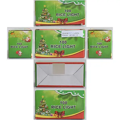 Photo de l’avis officiel: Merry Christmas! 100 RICE LIGHT Chaîne d'éclairage — risque: Choc électrique