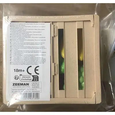 Photo from the official notice: Zeeman plastic toy set — choking risk