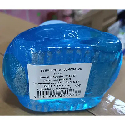 Photo de l’avis officiel: SLIZ tank Slime de jouet — risque: Risque chimique