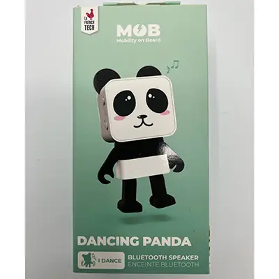 Photo from the official notice: MOB Dancing Panda Bluetooth Speaker — environment risk