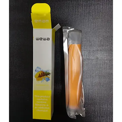 Photo de l’avis officiel: wewa PINEAPPLE ICE Cigarette électronique jetable — risque: Risque chimique