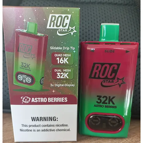 Photo de l’avis officiel: ROC Star 32K Puffs Dual Tank Cigarette électronique — risque: Risque chimique