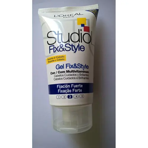 Foto aus der offiziellen Meldung: L'OREAL Studio Line Fix&amp;Style Gel Studio Fix&amp;Style Haargel — Risiko: Chemikalie