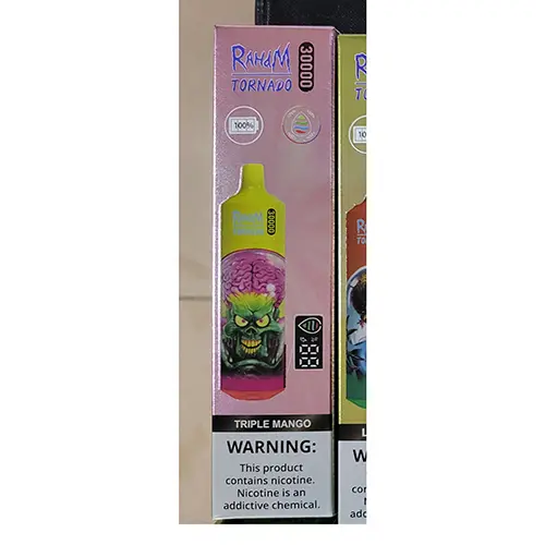 Photo de l’avis officiel: RAHdM TORNADO 30000 Cigarette électronique jetable — risque: Risque chimique (SR/00515/25)