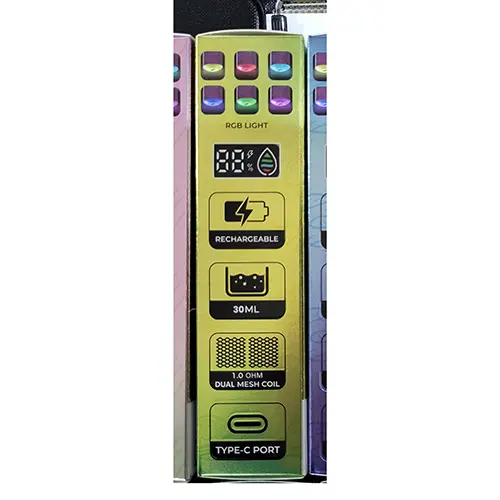 Photo de l’avis officiel: RAHdM TORNADO 30000 Cigarette électronique jetable — risque: Risque chimique (SR/00508/25)