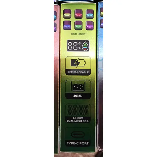 Photo de l’avis officiel: RAHdM TORNADO 30000 Cigarette électronique jetable — risque: Risque chimique (SR/00504/25)