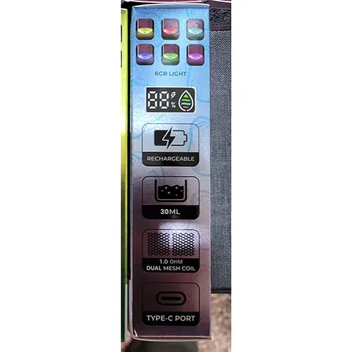 Photo de l’avis officiel: RAHdM TORNADO 30000 Cigarette électronique jetable — risque: Risque chimique (SR/00510/25)