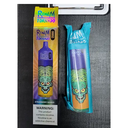 Photo de l’avis officiel: RENdM TORNADO 25000 Cigarette électronique jetable — risque: Risque chimique (SR/00512/25)