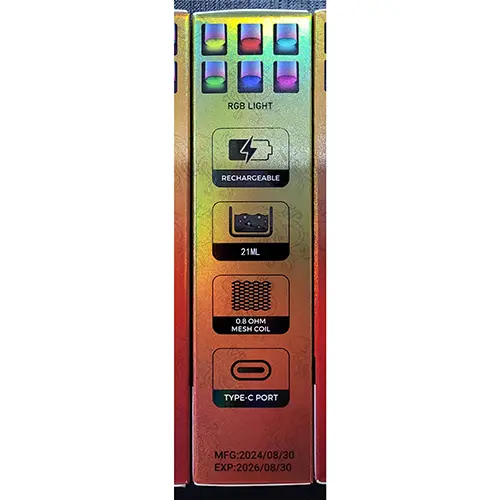 Photo de l’avis officiel: RENdM TORNADO Cigarette électronique jetable — risque: Risque chimique (SR/00549/25)
