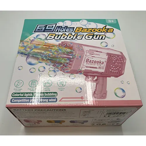 Photo from the official notice: 69 Holes Bazooka Bubble Gun toy bubble gun — environment risk