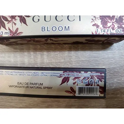 Photo de l’avis officiel: GUCCI BLOOM Parfum — risque: Risque chimique