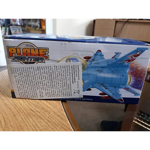 Foto do aviso oficial: SONGSEN TOYS FACTORY Plane Fighter Brinquedo elétrico de avião — risco: Ambiente