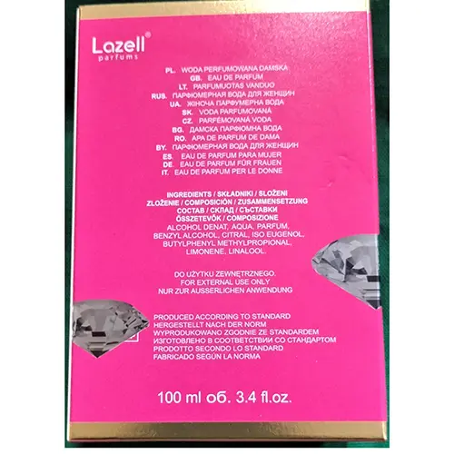 Photo de l’avis officiel: LAZELL® parfums Colorè Femmes — risque: Risque chimique