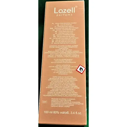 Photo de l’avis officiel: LAZELL® parfums Carrière Femme — risque: Risque chimique