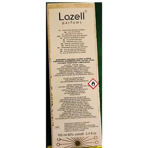 Photo de l’avis officiel: LAZELL® parfums One Women — risque: Risque chimique