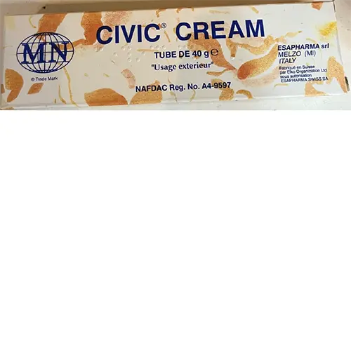 Photo de l’avis officiel: Civic Cream Crème éclaircissante pour la peau — risque: Risque chimique