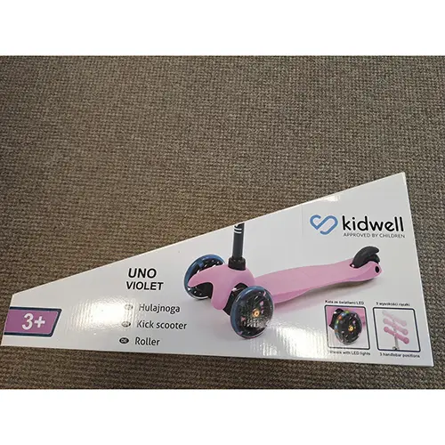 Foto do aviso oficial: Kidwell Kick scooter Trotinete de brincar — risco: Ferimentos