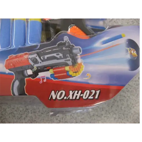 Photo de l’avis officiel: Super gun Pistolet à jouet — risque: Risque chimique & Étouffement