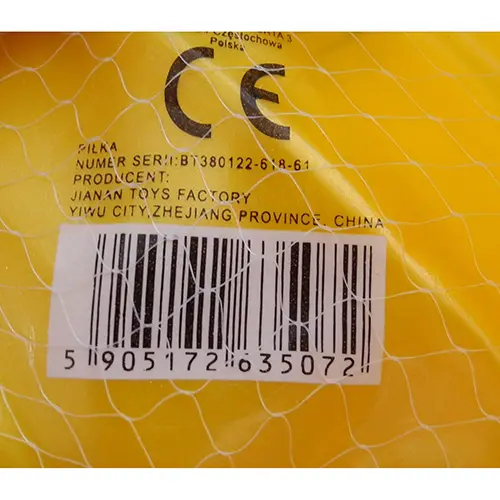 Foto dell’avviso ufficiale: Palla di plastica — rischio: Rischio chimico (SR/00580/25)