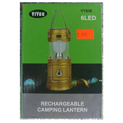 Foto dell’avviso ufficiale: Rechargeable camping lantern Lanterna da campeggio — rischio: Scossa elettrica