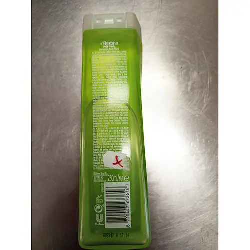 Photo de l’avis officiel: Rexona aloe fresh Nettoyage corporel — risque: Risque chimique